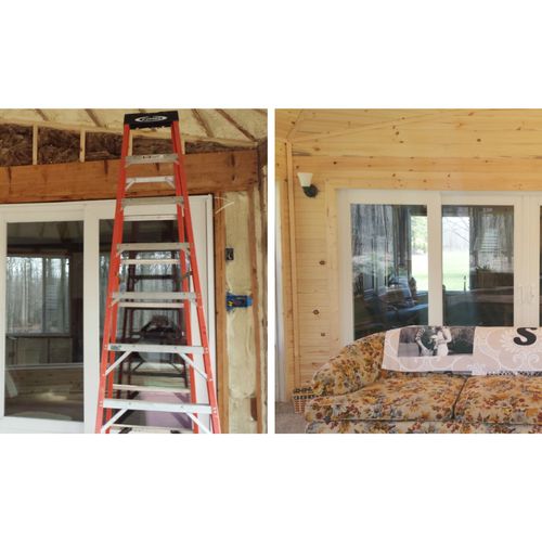 Before and After Sunroom