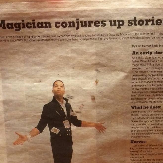 As seen in magazines and newspapers.