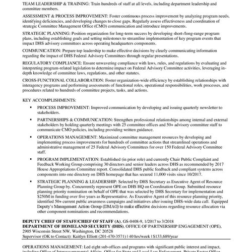 Pg. 2 Sample federal resume