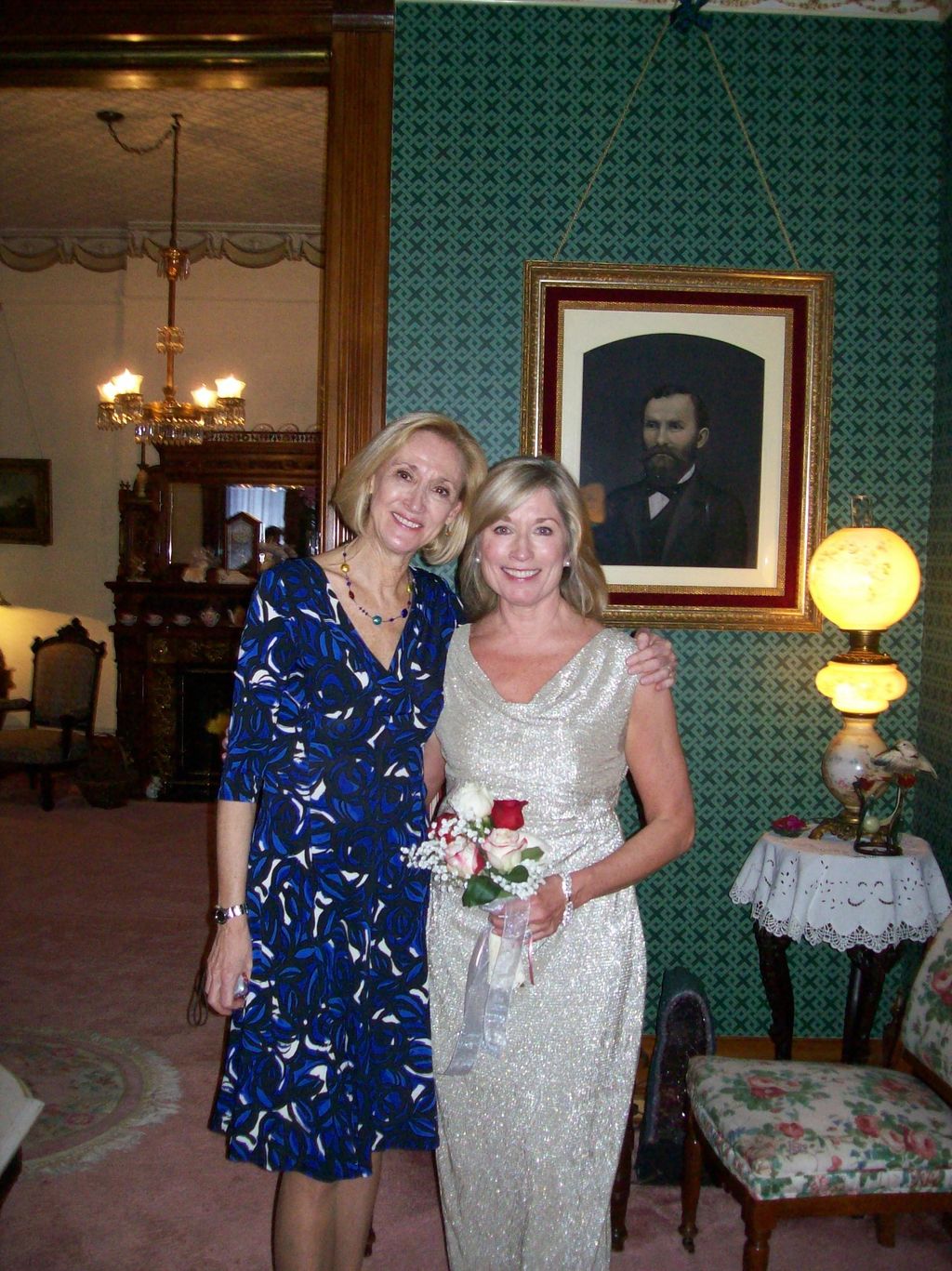 Bride and maid of honor
