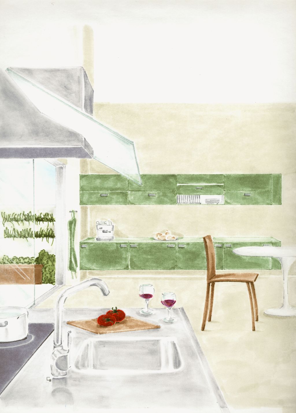 Conceptual illustration for design magazine