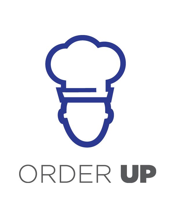 Logo design for cloud-based food ordering system.