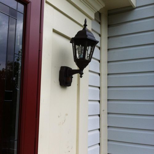 Residential:
 - Outdoor lighting installations