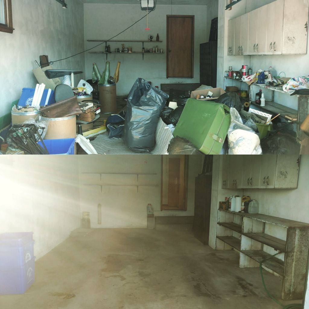 some before and after pics on a garage clean out