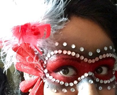 This is not a mask, I made everything by hand and 