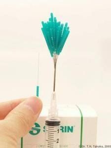 We use the smallest available, high quality needle