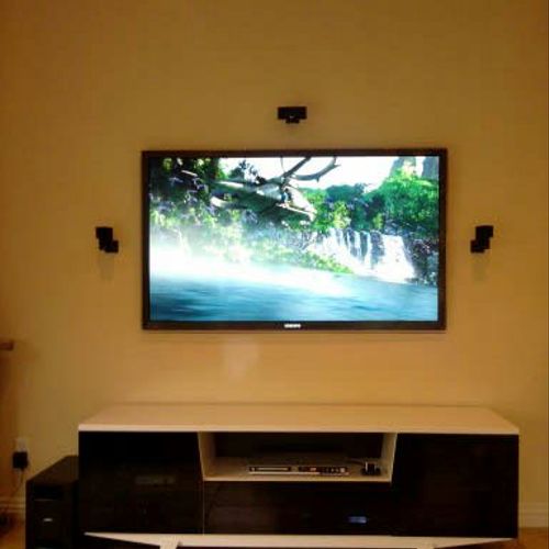 Flat Panel TV install with Bose Home Theater Syste
