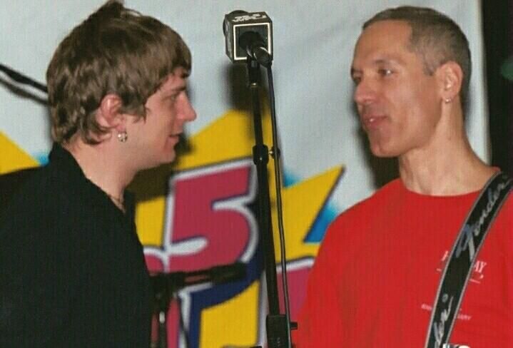 Rob Thomas & me during a WPLJ radio show