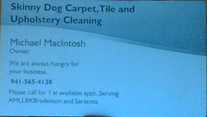 Skinny Dog Carpet, Tile, and Upholstery Cleaning