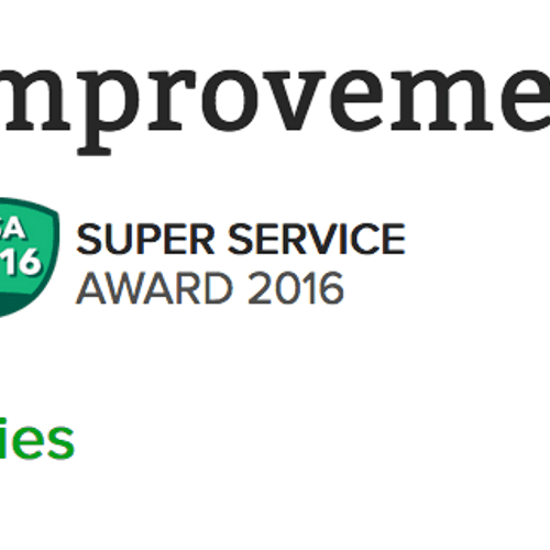 We have Won the Super Service Award 6 Straight Yea