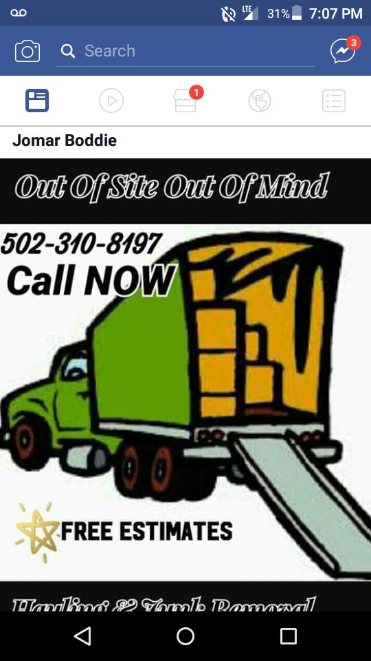 out of site out of mind hauling & junk removal