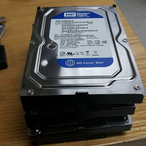 Replaced a few Hard Drives today