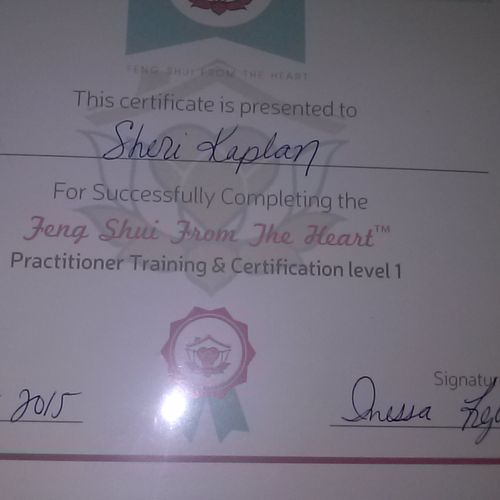 Feng Shui Level 1 certification