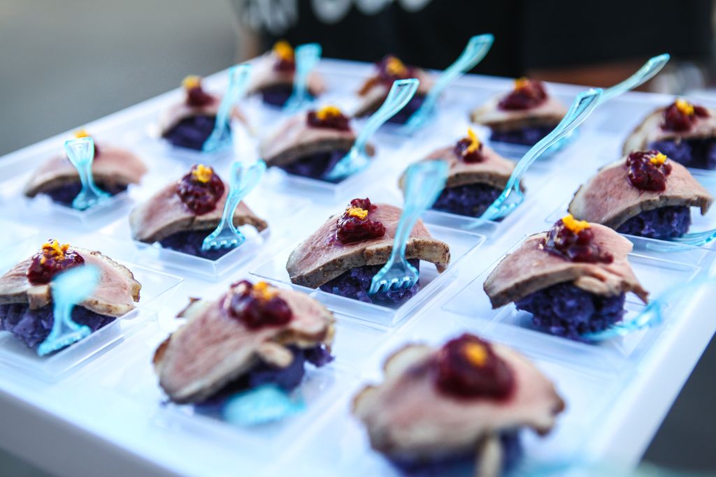 Seared duck breast with ginger, lemongrass scented