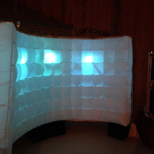 Premium LED Wall CUBE. It is a inflatable back dro