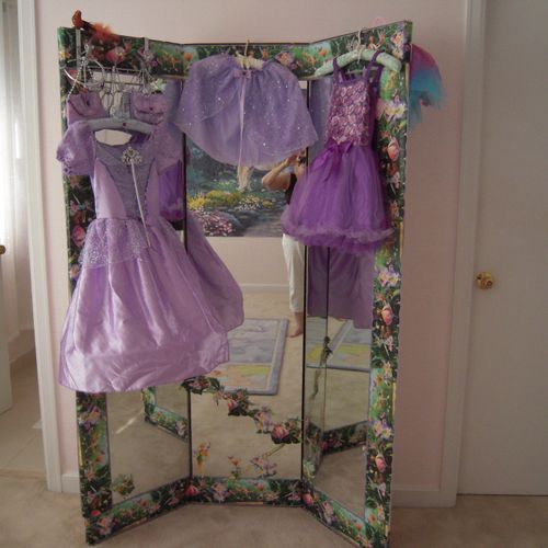 This is a magical mirror where the special dresses