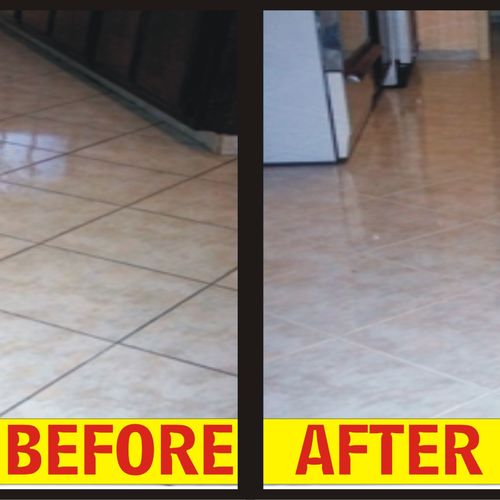 Kitchen Tile grout cleaning and re-sealing san die