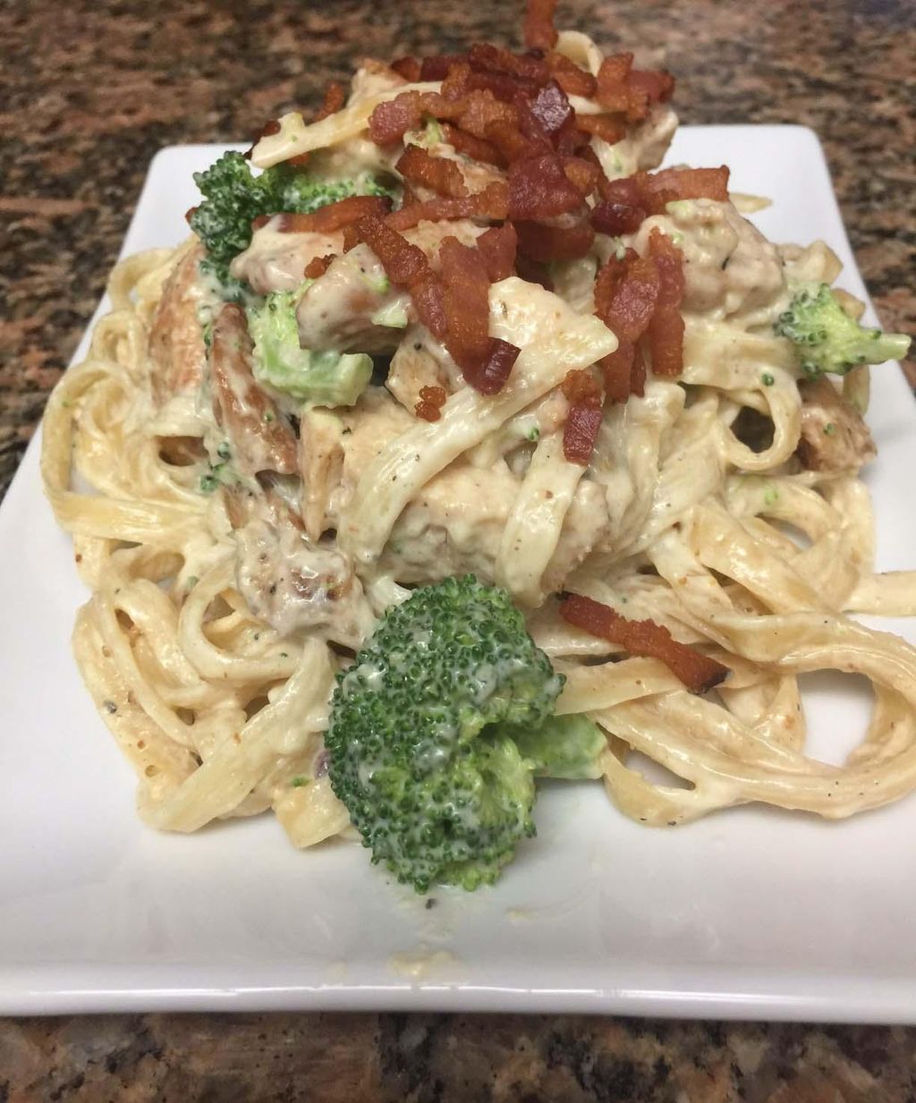 Chicken Carbonara with Broccoli