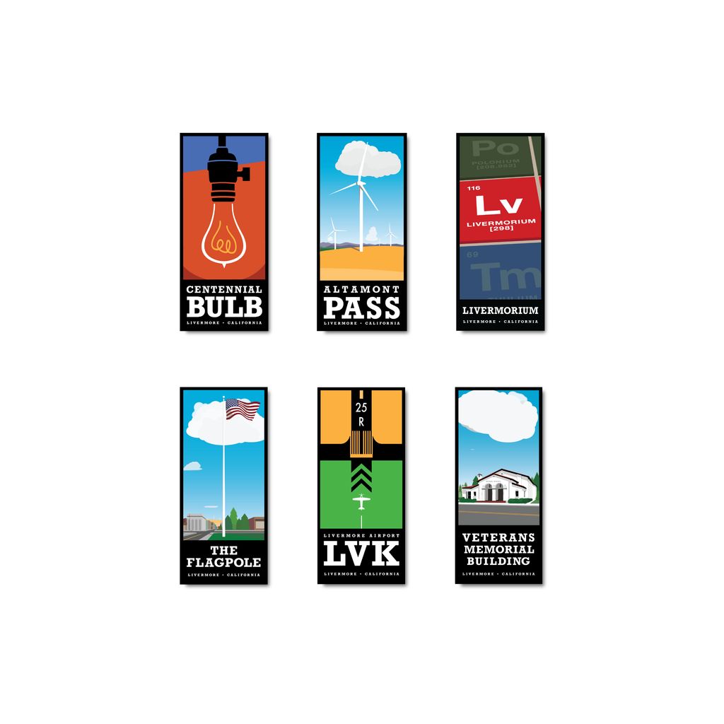 Art prints celebrating local landmarks in Livermor