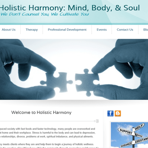 Client: Holistic Harmony 
http://www.holisticharmo