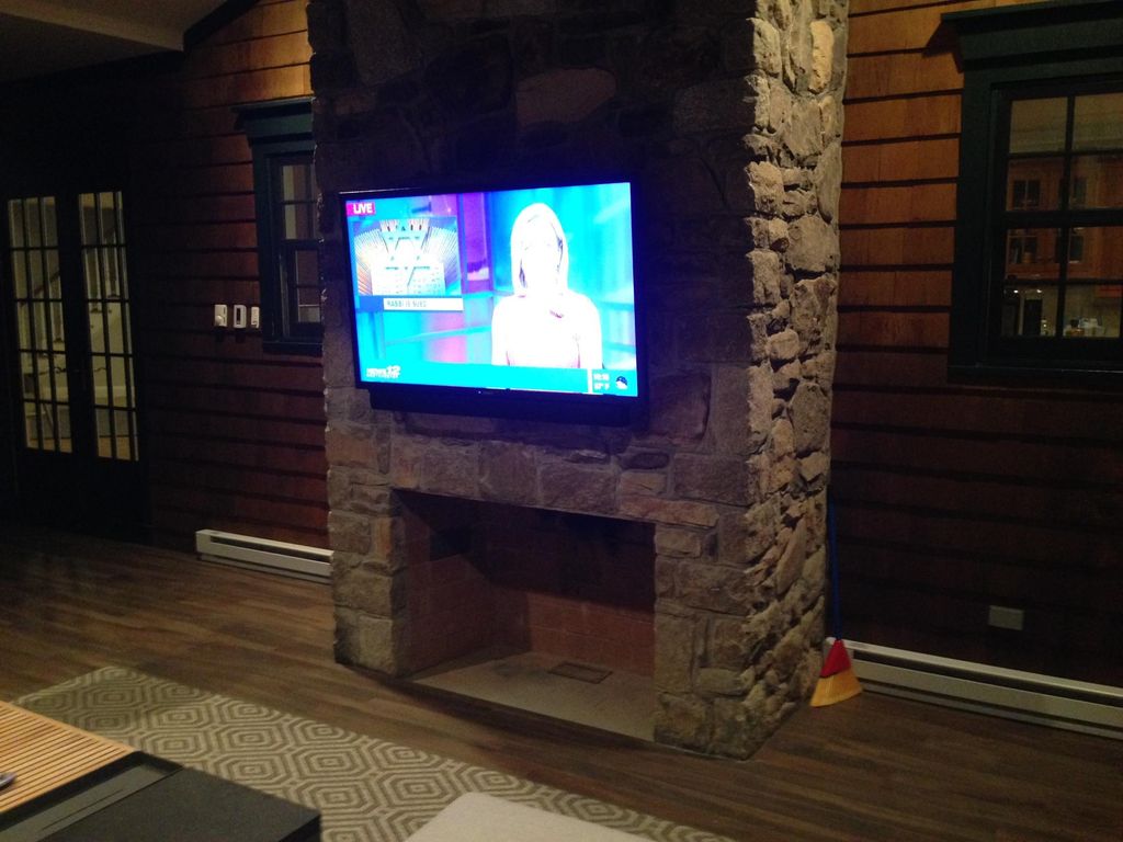 Sunbrite Outdoor TV - Finished Product with Cable 