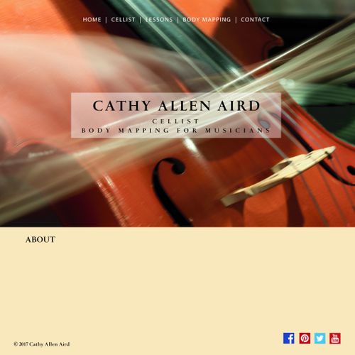 Proposed Home Page for musician website