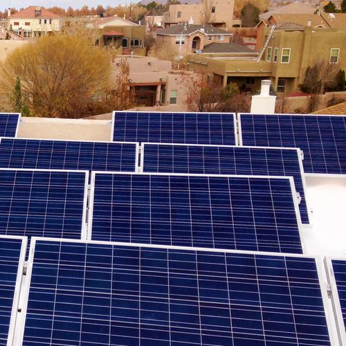 Rooftop solar panel installation - Albuquerque, Ne