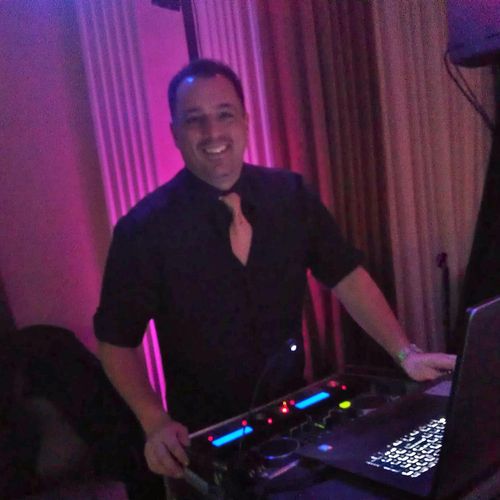 Me DJing a private function at The Omni Parker Hou