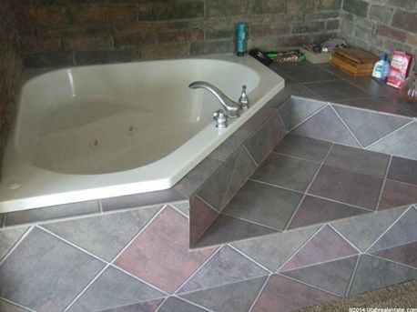 How about that custom bathroom tile work!