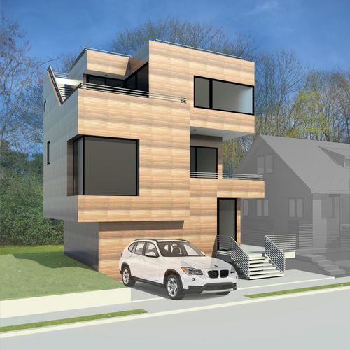 A custom designed, single-family home
located in N