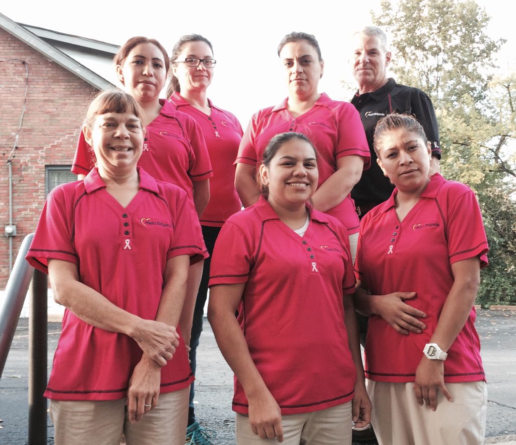 Our teams ready to clean and as always support Bre