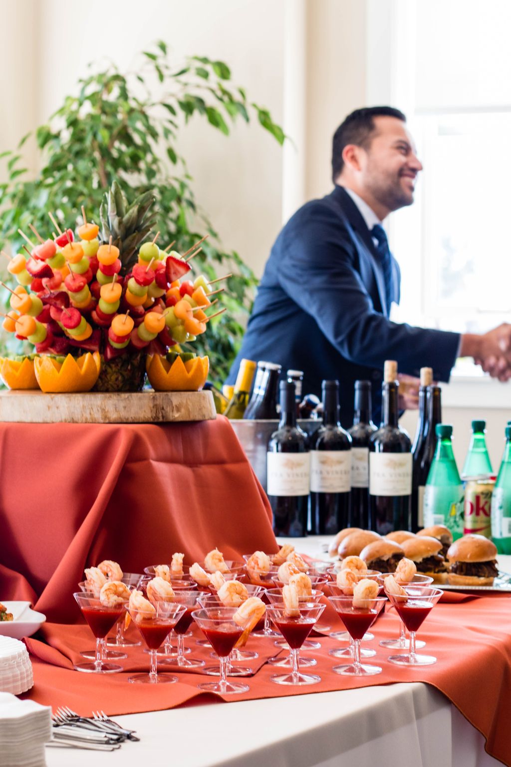 Photography services for a catering event in Santa