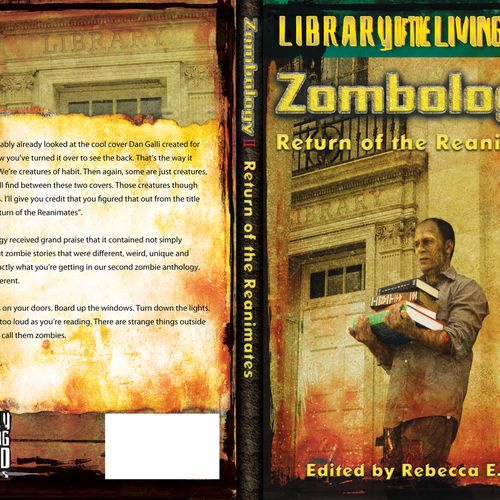 Book Cover Wrap for Zombology 2 anthology, publish
