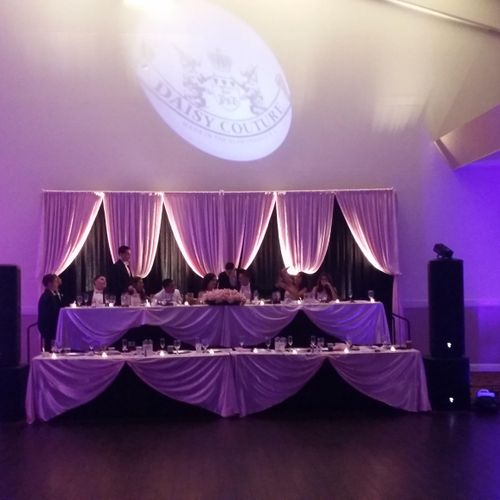 Bass Package with Uplights & Customized Gobo