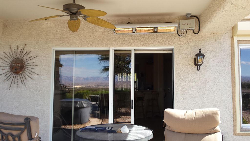 Installed new Infrared Patio Heater so you can enj