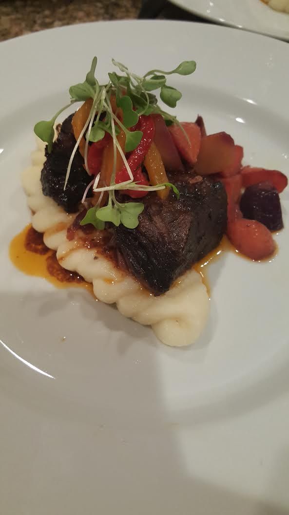 Beef Short Rib Whipped potato  heirloom glazed car