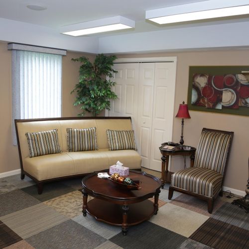 Enjoy a counseling room that feels like home