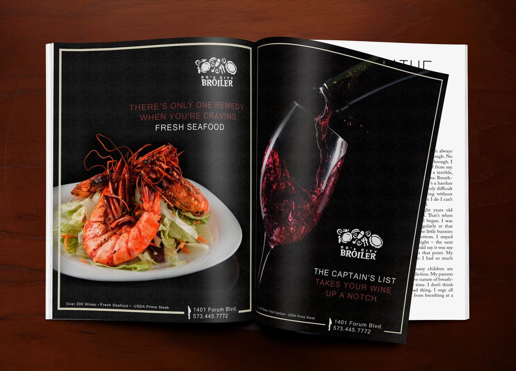 Ad pitch for a high-end steakhouse. Simple, delici