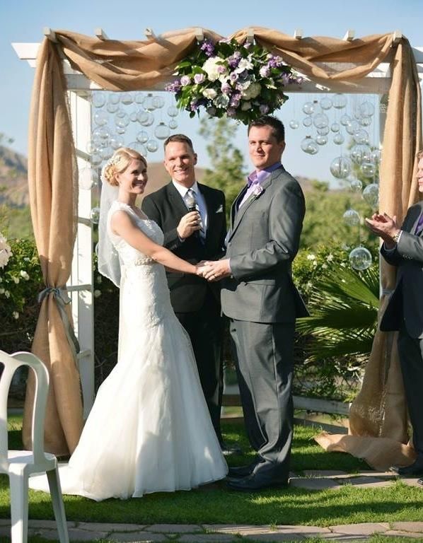 Brittney and James shared vows in a beautiful sett