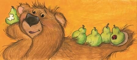 "Five Tasty Pears", Teddy, The Hungry Little Bear.
