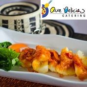 Appetizer: Yuca (cassava) with latin salsa.