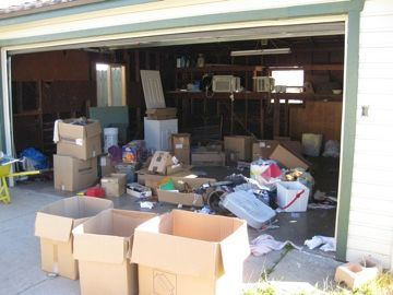 Garage clean out BEFORE