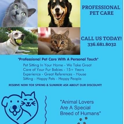 Professional Pet Care   (In YOUR Home Pet Sitting)