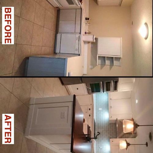 A complete Kitchen remodel with the addition of an