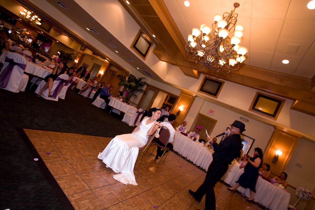 Playing the Shoe Game at the wedding!