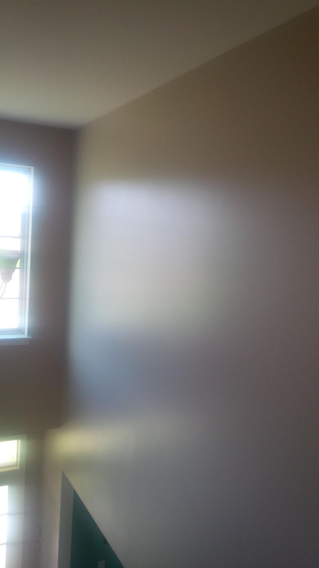 Top right of the stairwell.