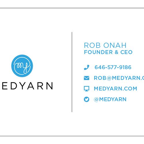 Medyarn Brand Identity: Business Cards (FRONT)