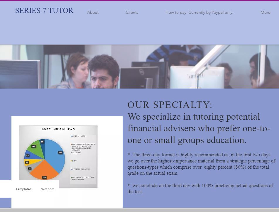 Bonds and Options Tutoring 3-day Workshops