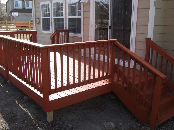 After deck build and stain.