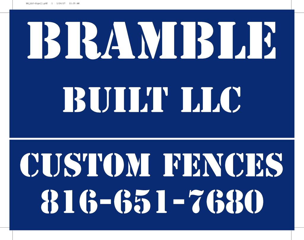 Bramble Built Llc Custom Fences